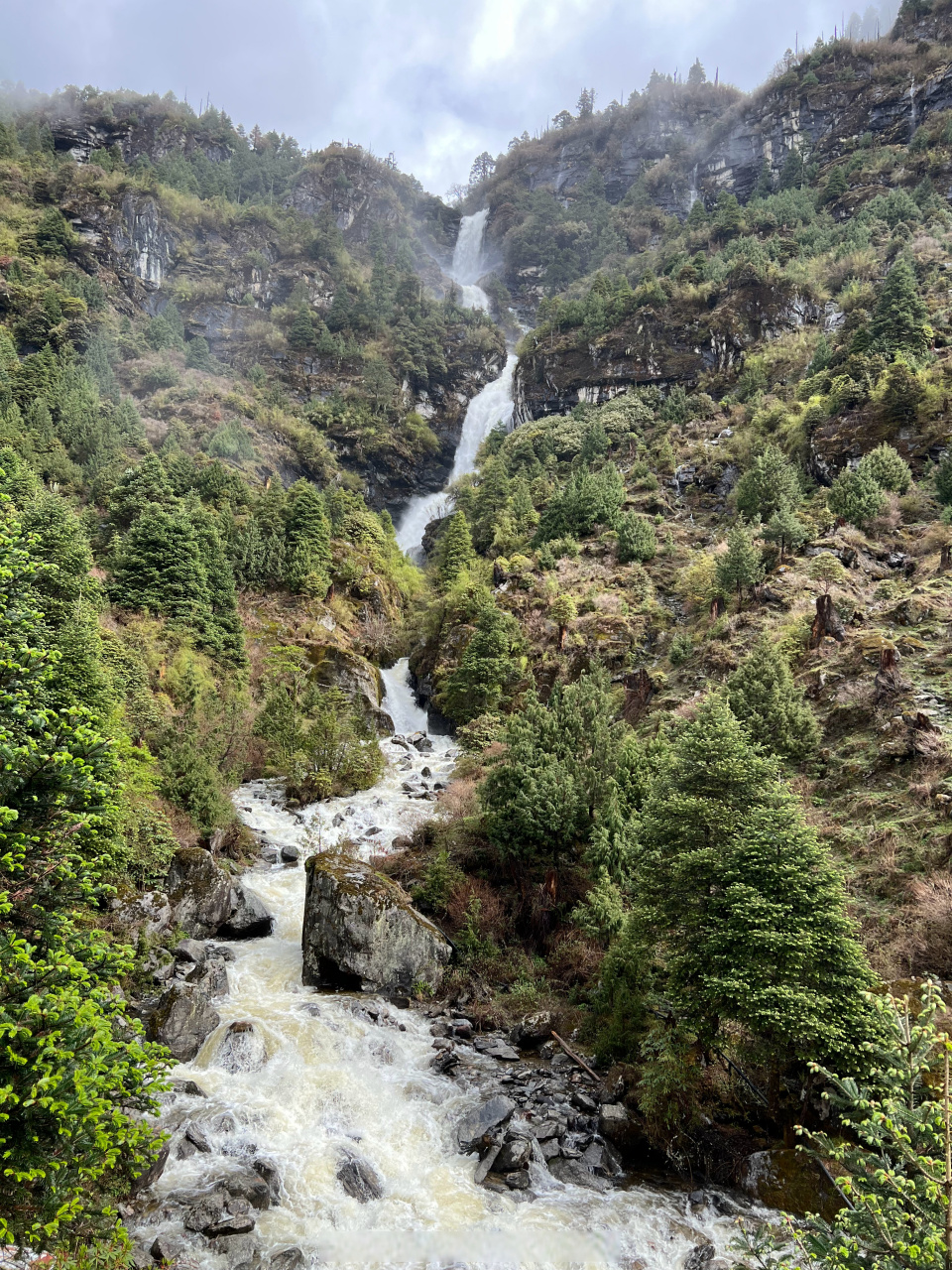 陈塘沟真是一个好地方,湿润的时候,悠长的峡谷,雾雨朦胧,中尼边境线