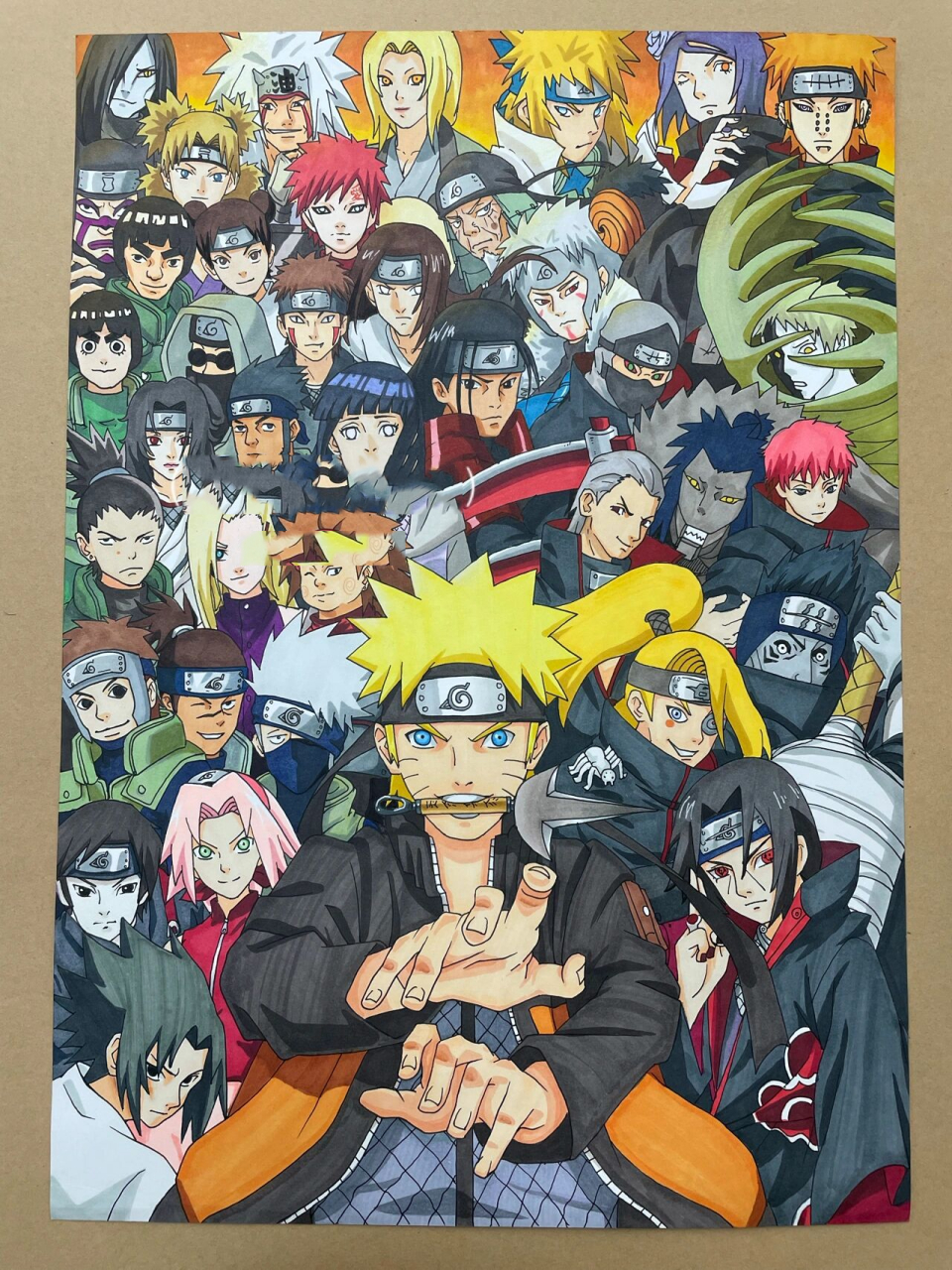 火影疾风传全图人物(完整) 过程 感谢各位们的关注,经历一周时间终于