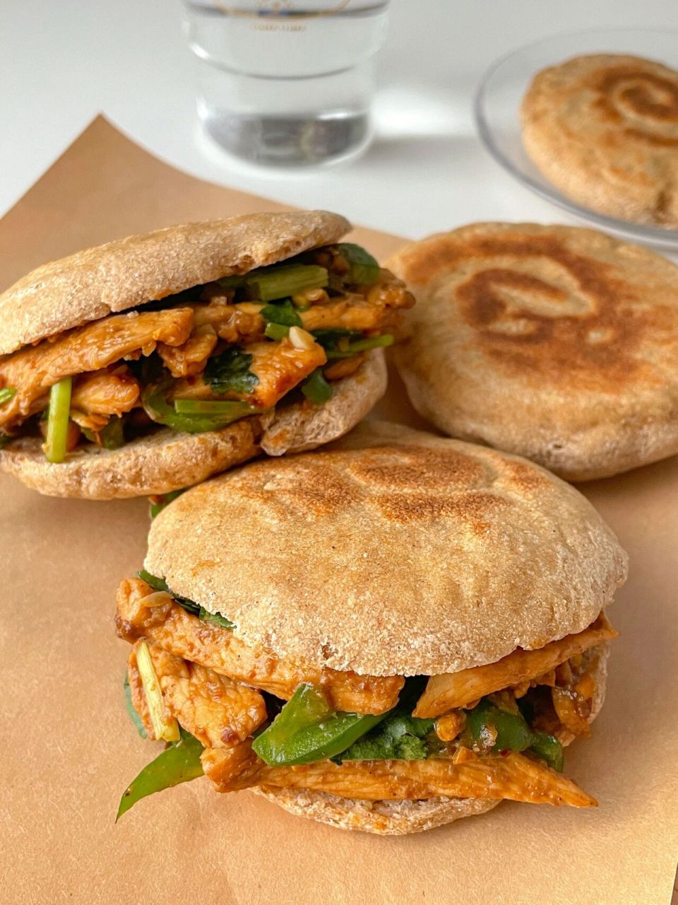 快乐减脂 | 孜然鸡胸肉全麦肉夹馍 优质碳水全麦面粉代替普通面粉做馍