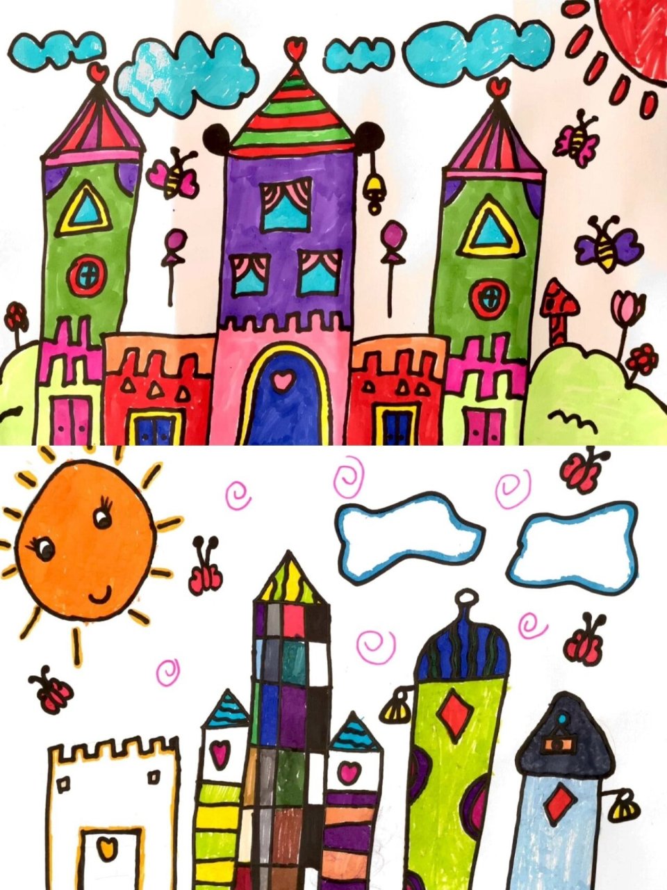 《我是小小建筑师》画房子,城堡 1,通过观察,简单了解房子的基本构造