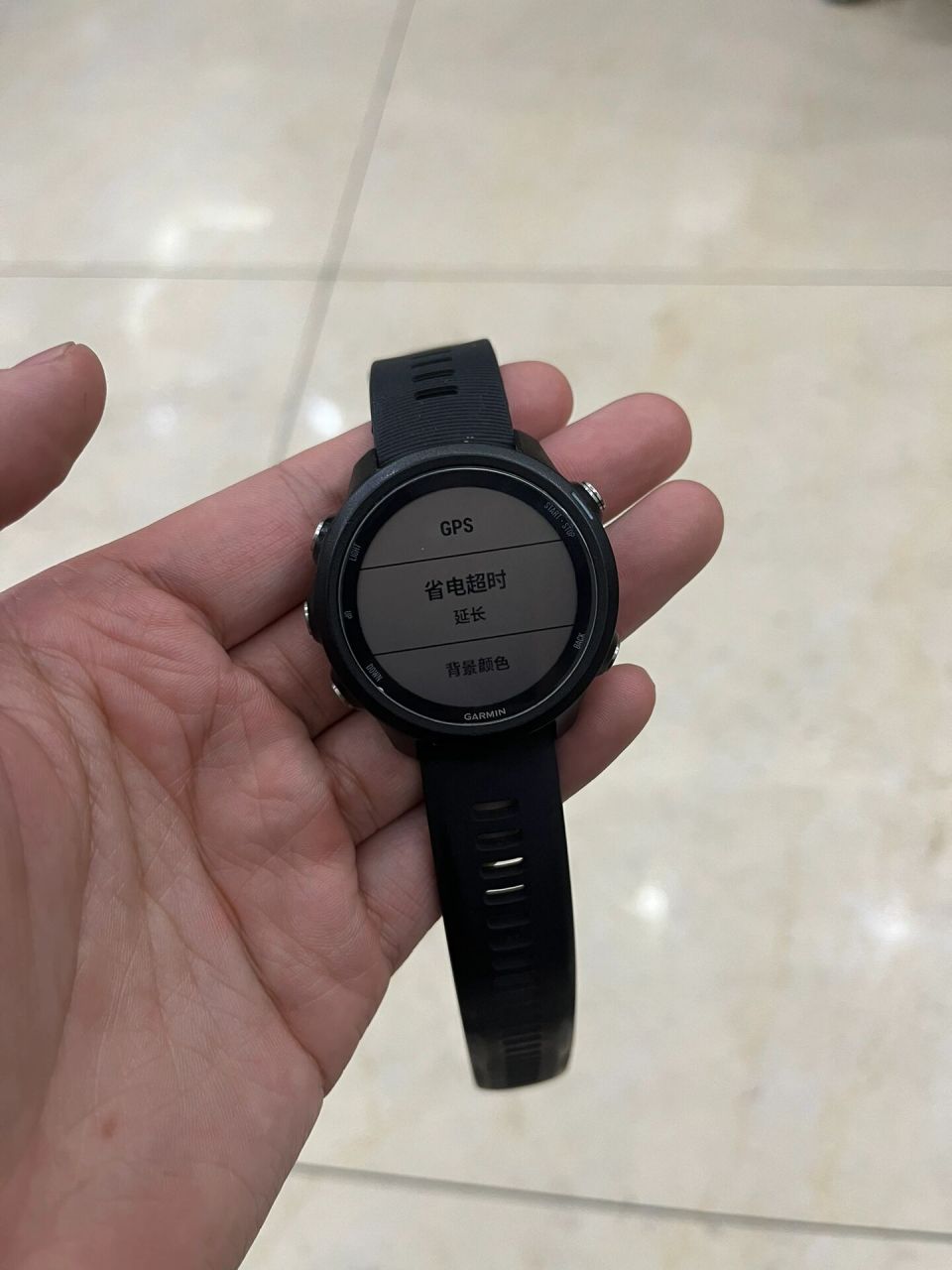 两步设置,延长佳明手表续航 之前使用245经常莫名其妙开启跑步模式