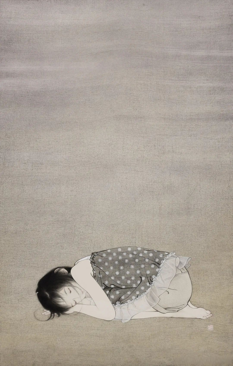 罗寒蕾工笔人物画