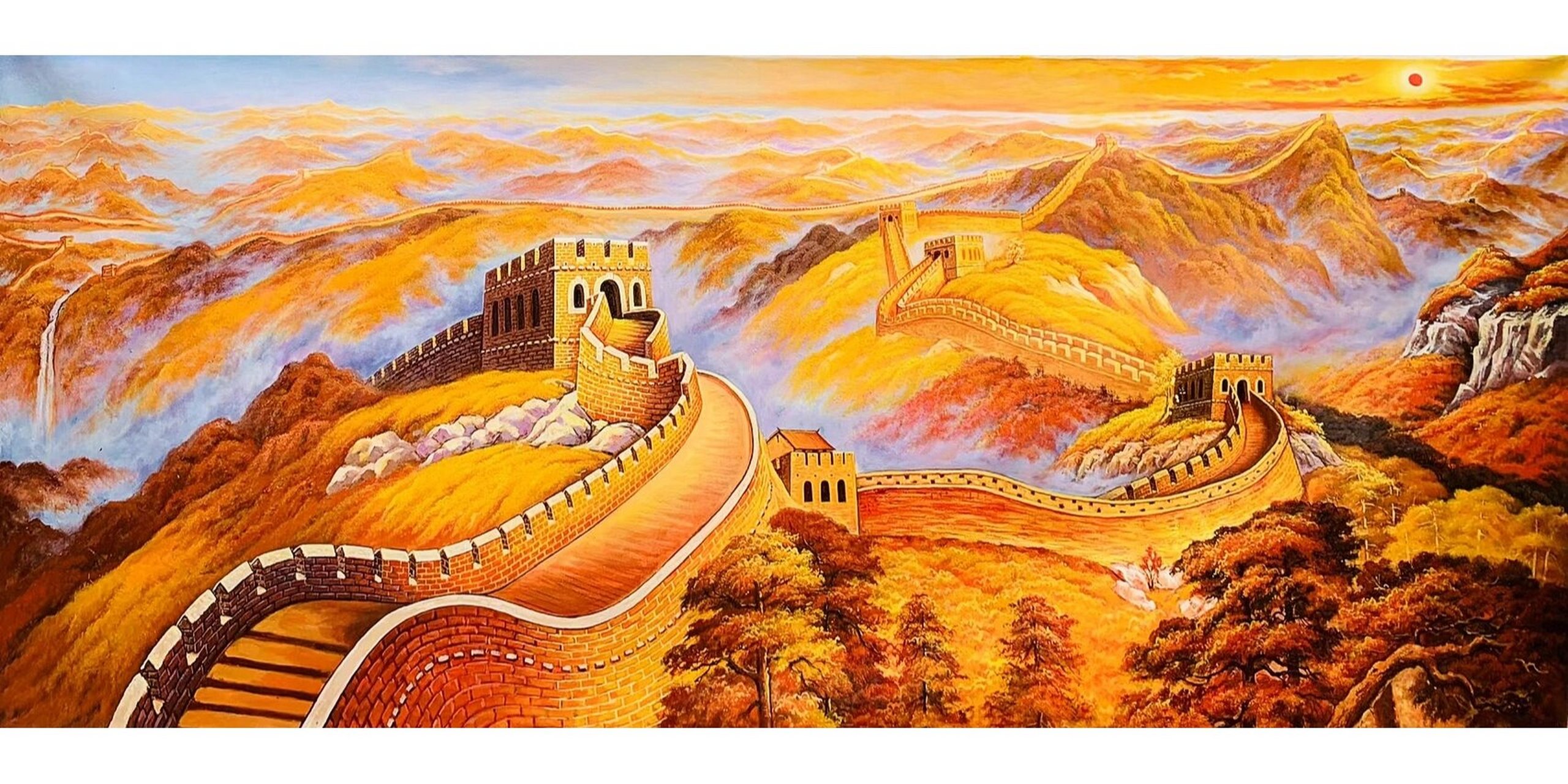 张嘉应精品油画长城系列