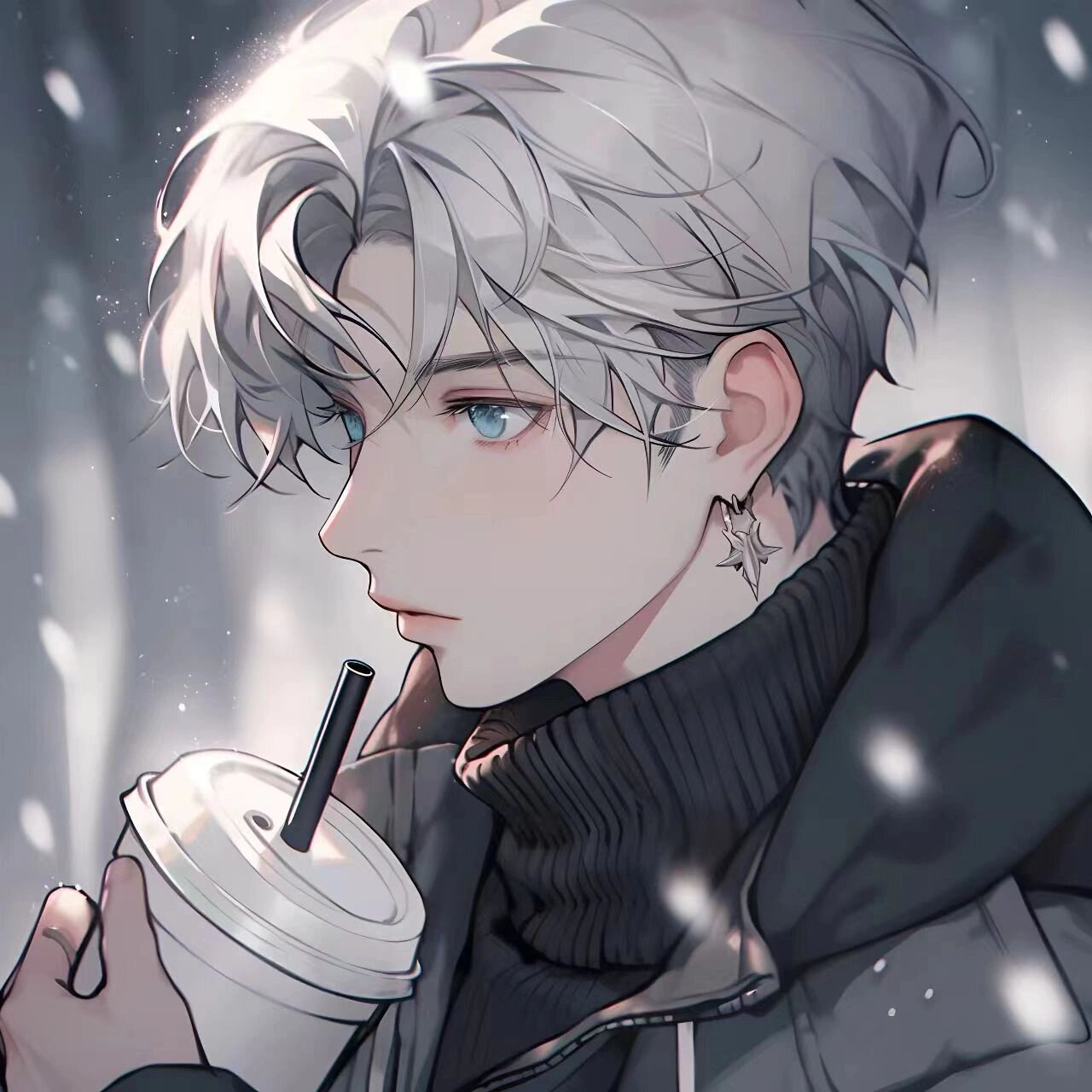 动漫男头‖在寒冷的冬天里