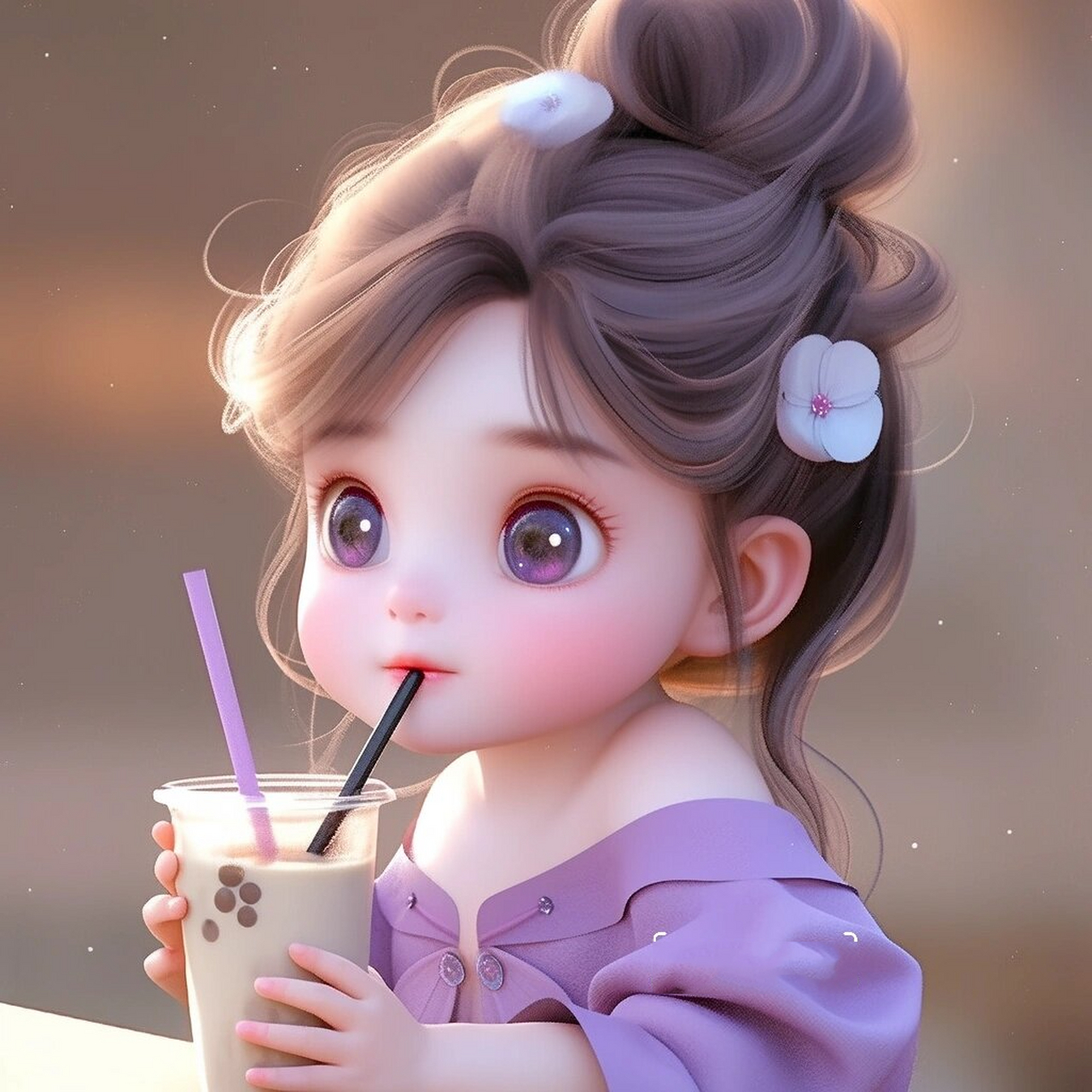 奶茶女生头像 95我比水还干净的走心文案95 "以欢喜心,慢度日常