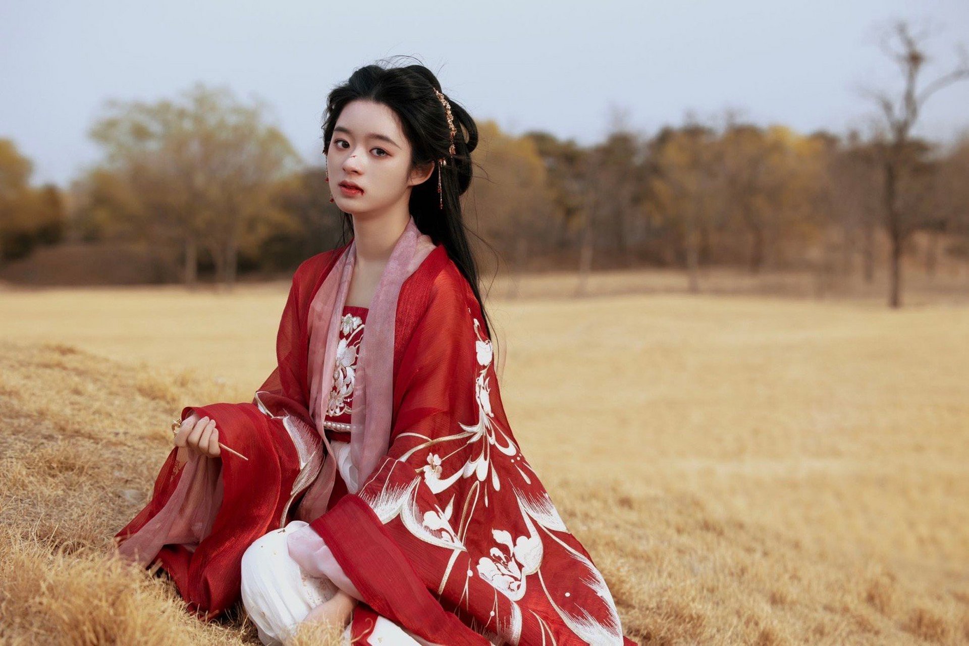 黄杨钿甜红衣##黄杨钿甜红衣战损造型#黄杨钿甜红衣战损造型真的让人