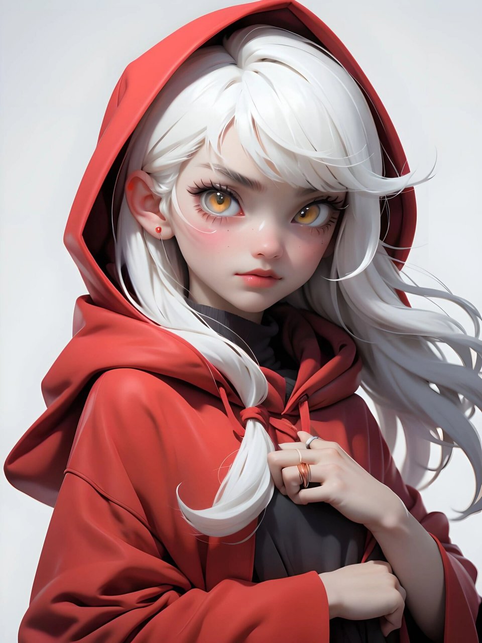 小红帽/3d动漫人物女头