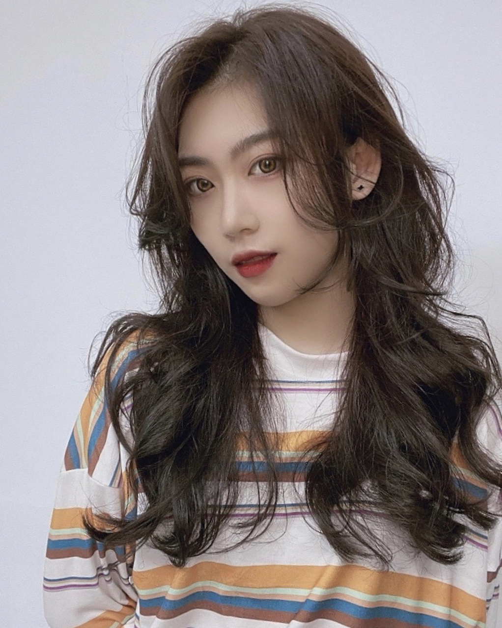 海淀烫发,海淀染发,海淀网红烫发 instyle海淀明星店黑茶色,造型烫发