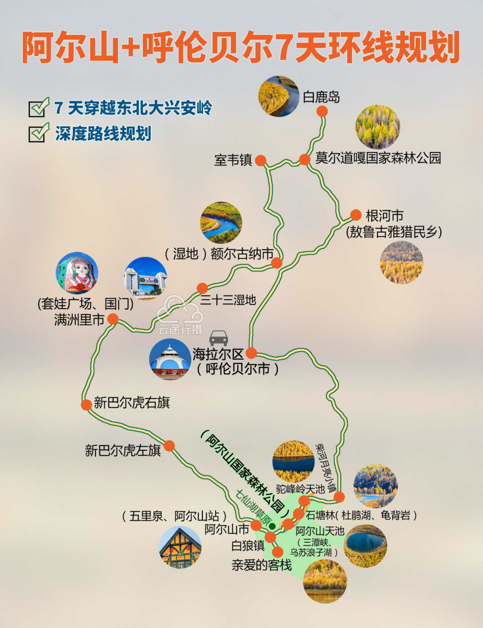 东北大兴安岭阿尔山 呼伦贝尔7日旅游攻略 979797金秋穿越东北