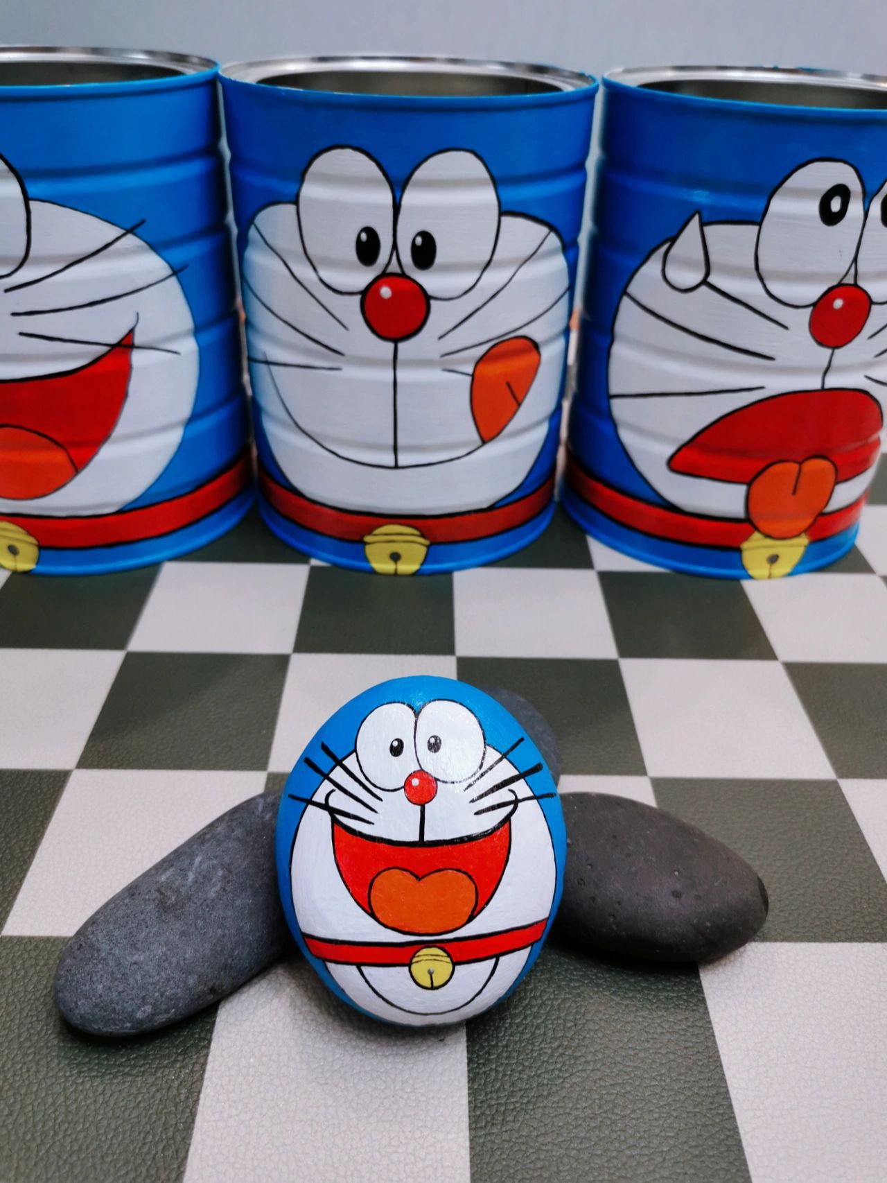 石头画|画一个不一样的哆啦a梦