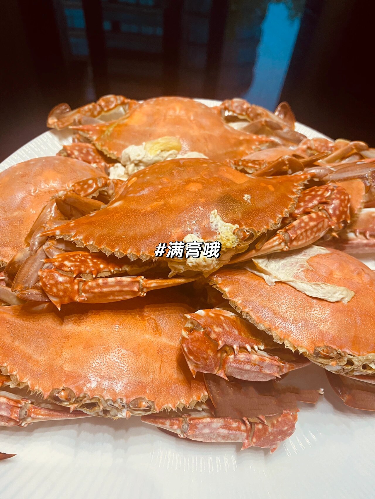 野生红膏蟹舟山人都是烤着吃,肉肥紧实 你闻到了吗 风里已经有了春的