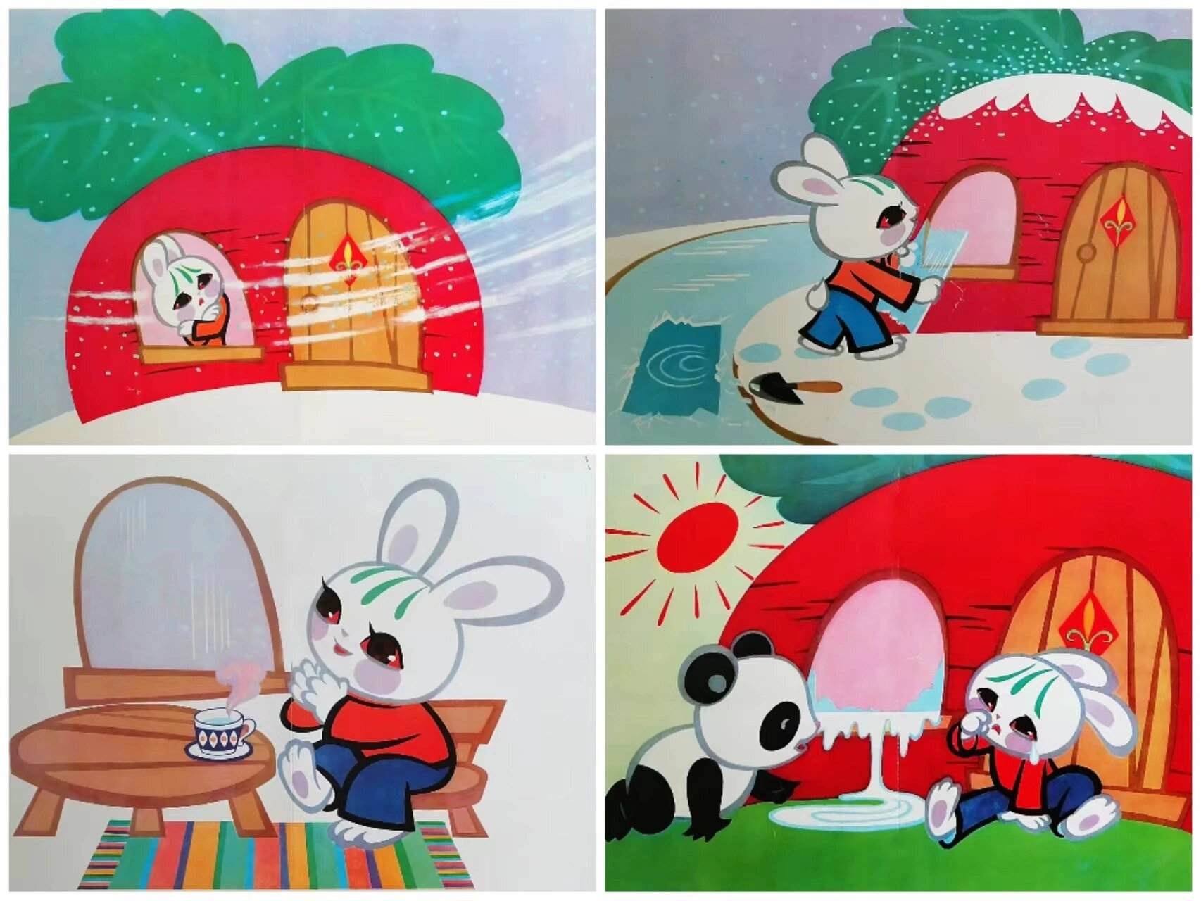 二年级看图写话《小兔家的窗