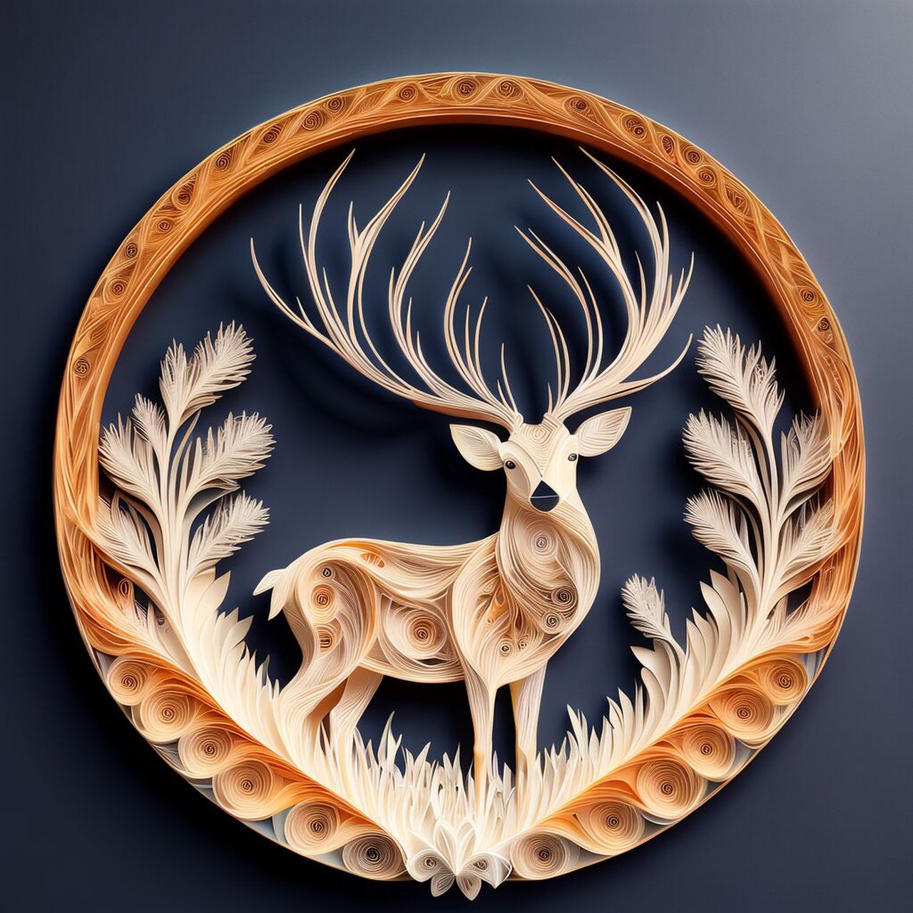 森林里的精灵,风一样的我.02#衍纸#0202#鹿