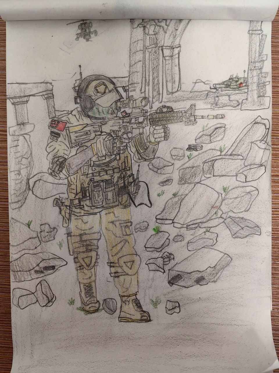 自己画的特种兵  秦永攀