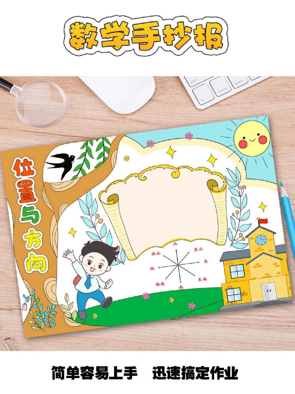 数学手抄报:位置与方向