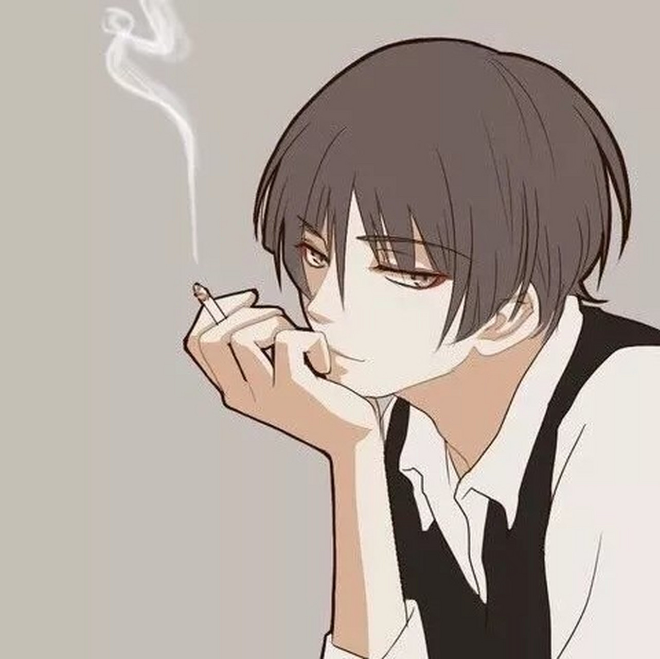 男生头像个性抽烟图片