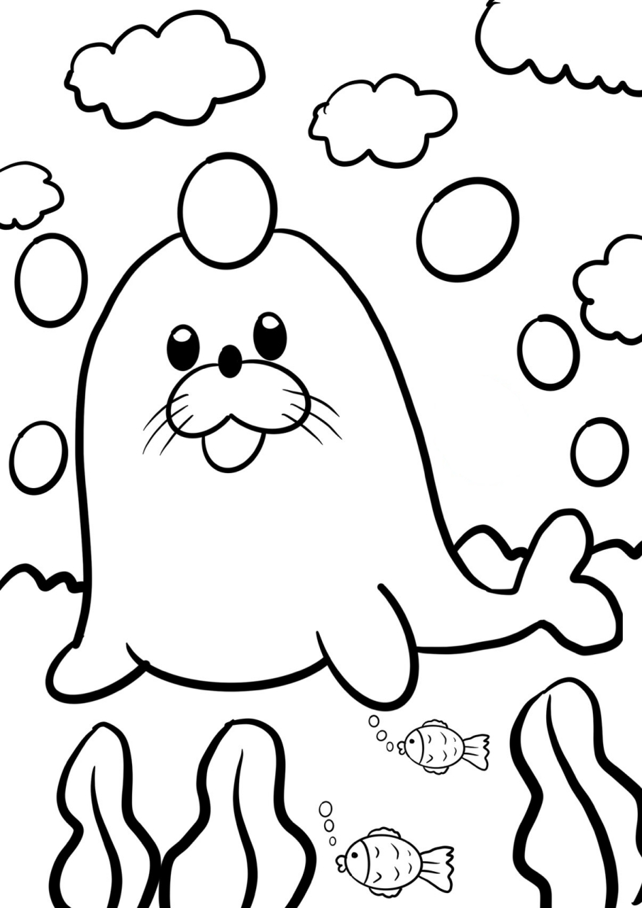 海狮儿童创意画 海狮儿童创意画一对一线上绘画教学 课程类别:儿童