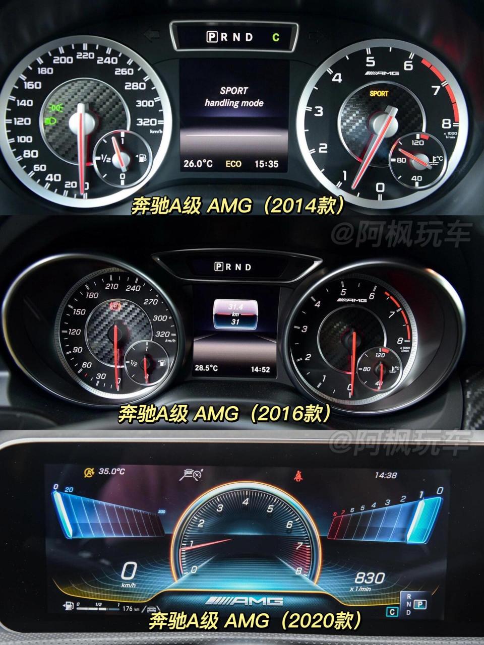 奔驰各车型仪表盘,你最喜欢哪一款?