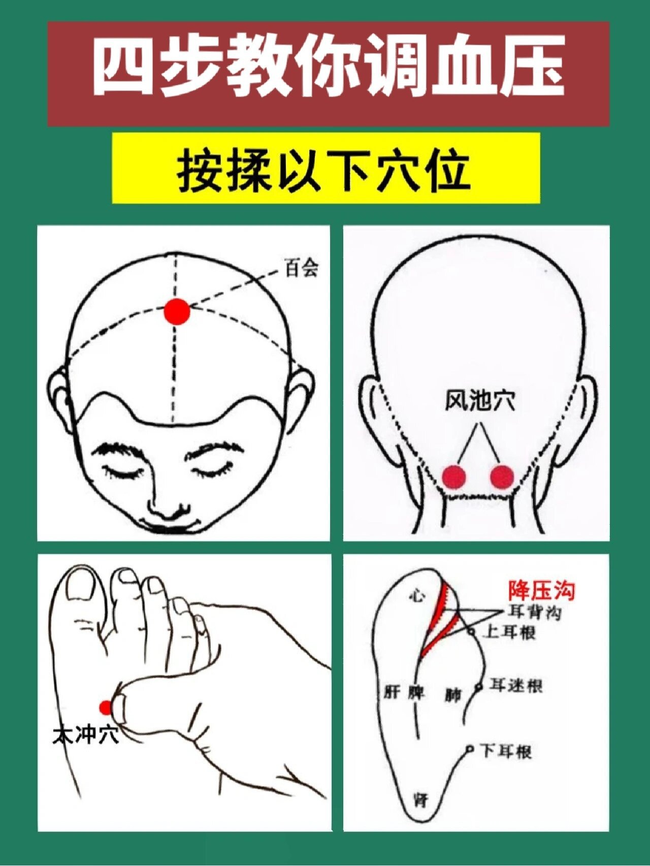 四个步骤教你调理血压,必须收藏了‼️❌高血压越来越年轻化