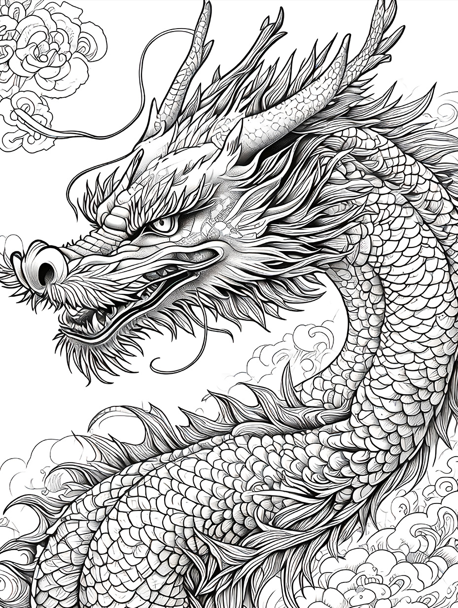 素描,速写,中国龙,龙图素材分享