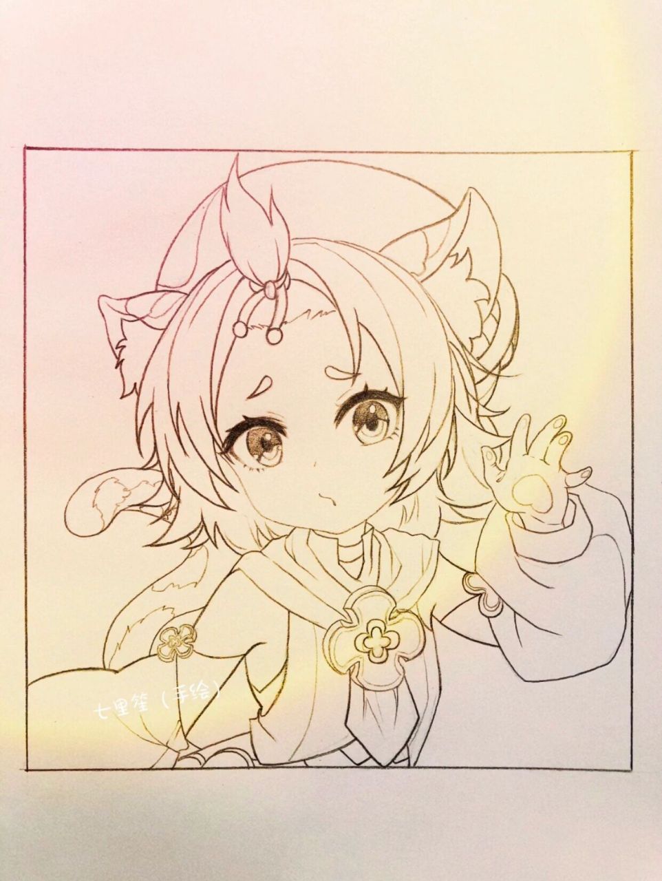 【原神】迪奥娜(手绘过程) 祝大家端午节安康!