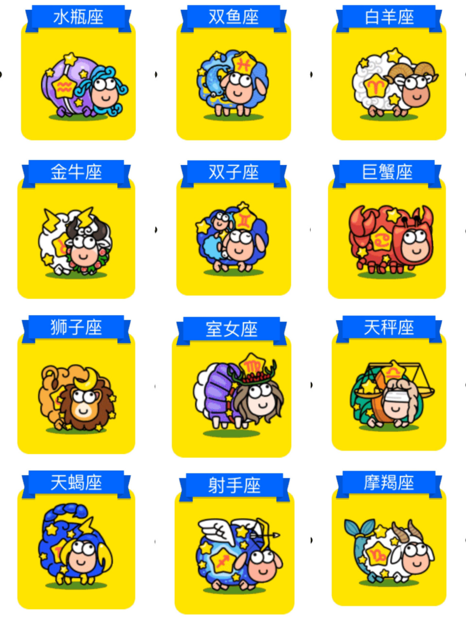 大世界12星座图鉴  本巨蟹座觉得它最丑,射手座最难找.