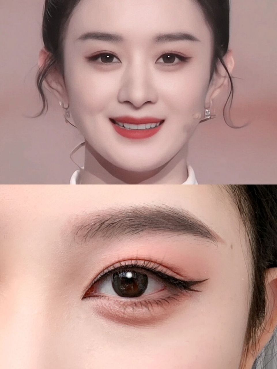 方圆脸来学新中式眼妆! 赵丽颖的春晚怼脸真的太精致了!