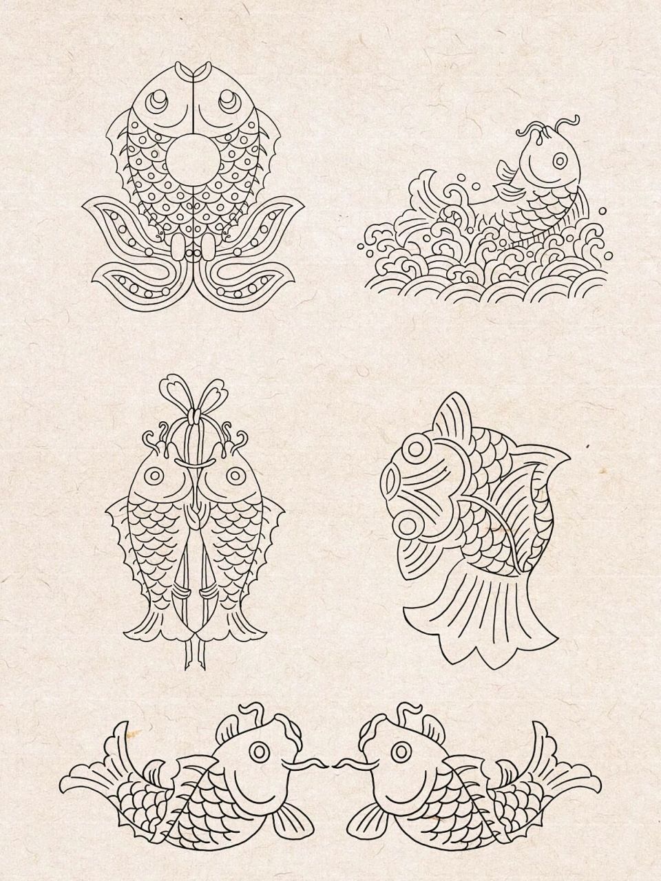 day28 |中国传统纹样-鱼纹临摹练习 宋代瓷器鱼纹. 练习,交流,分享.