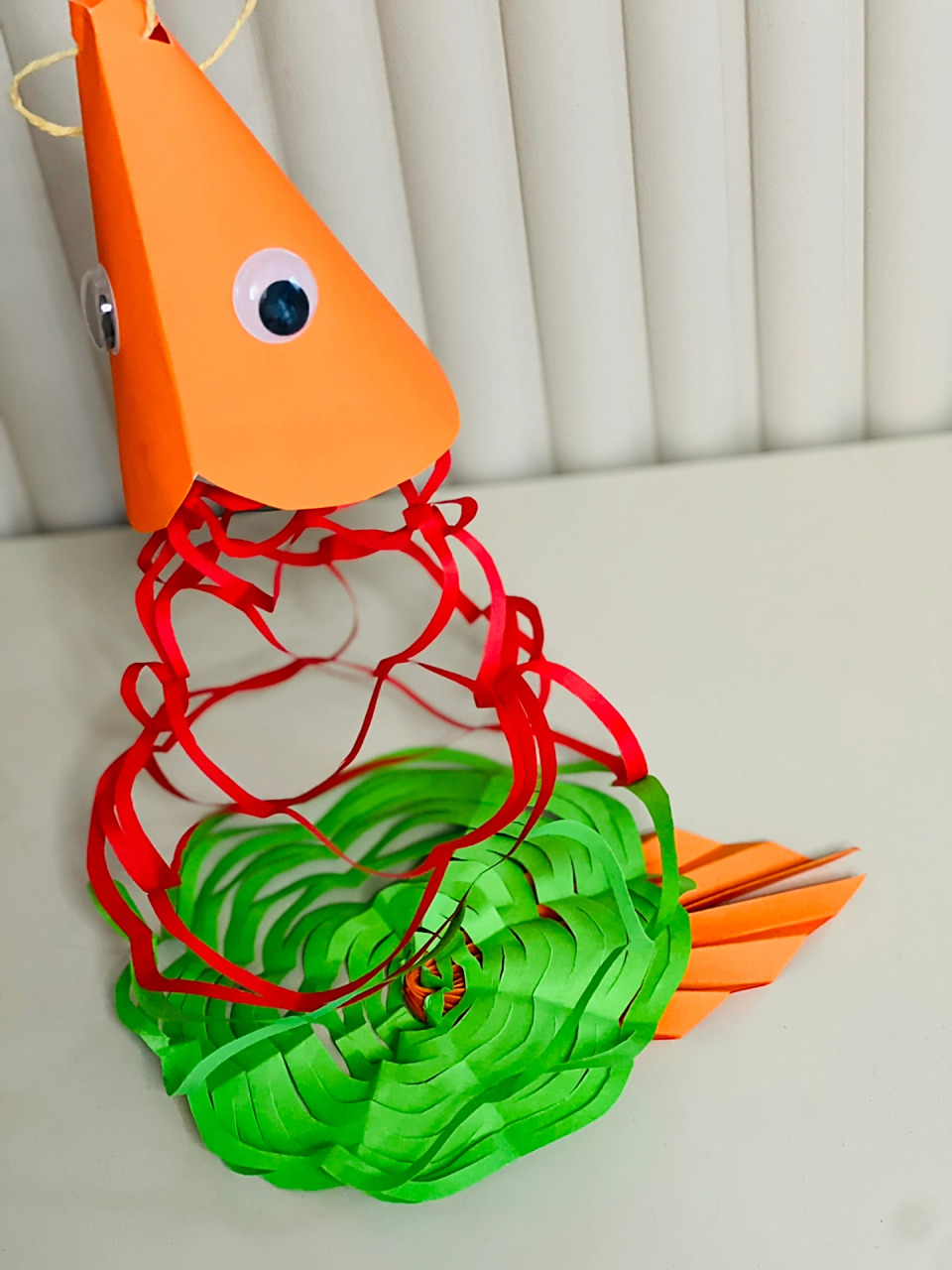 儿童手工剪纸拉花——鱼