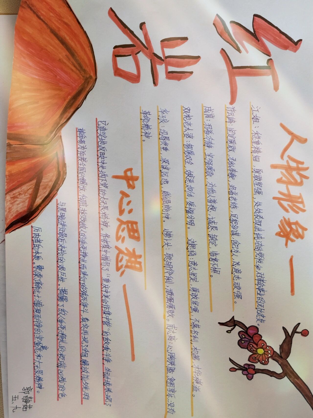 《红岩》读书小报〈原创.@云朵有点甜wuo的动态