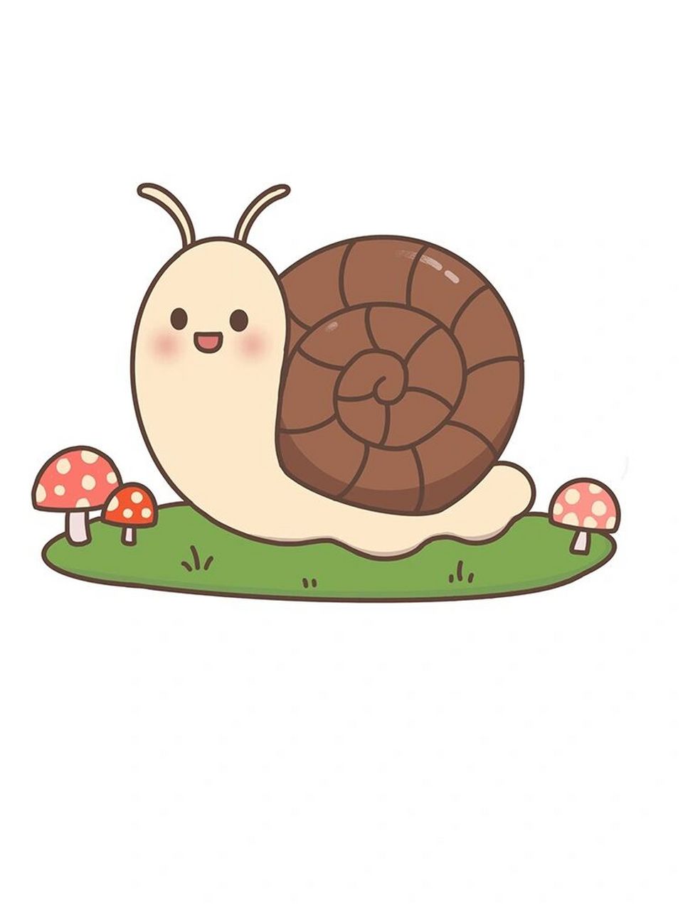 可爱的小蜗牛简笔画 可爱的小蜗牛简笔画!