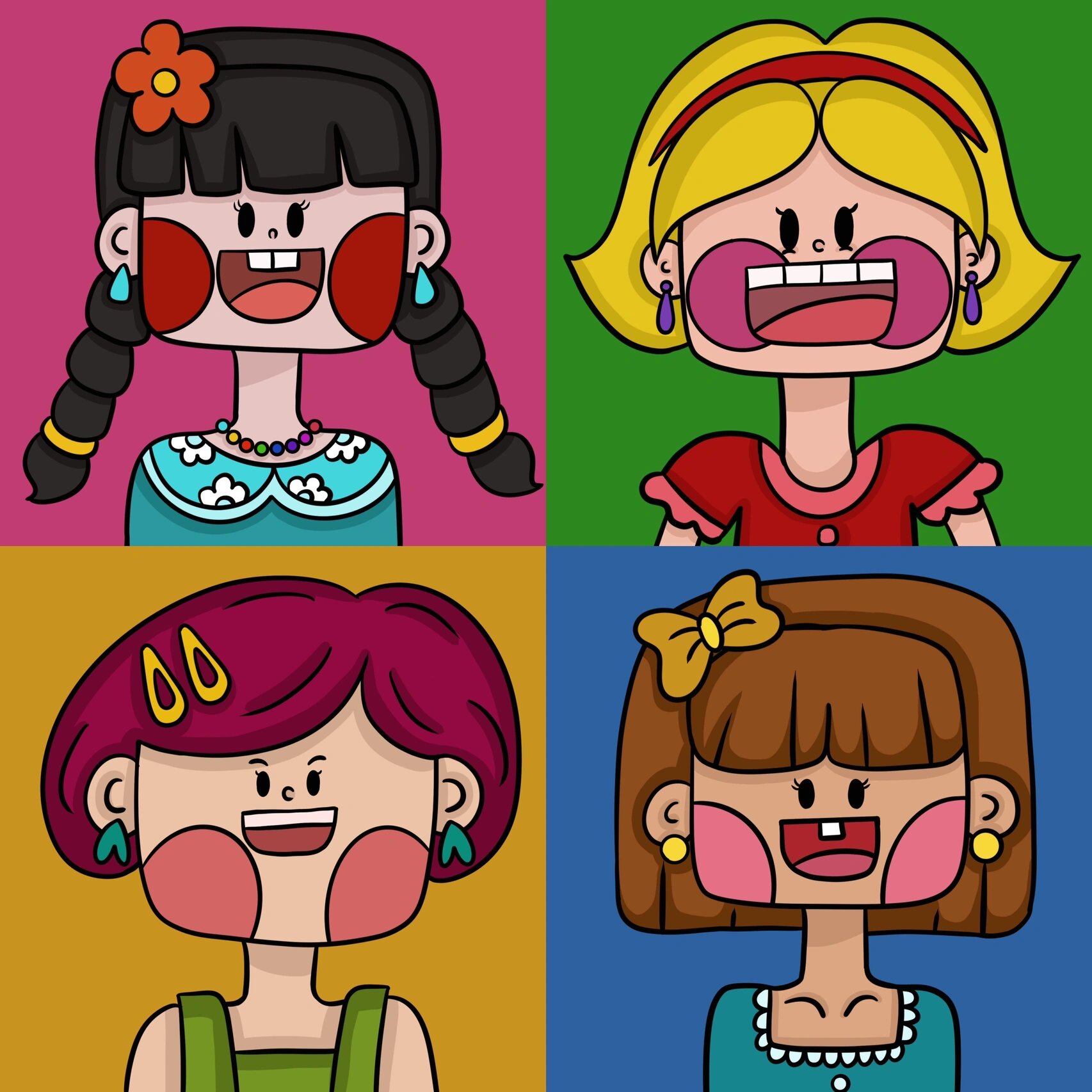 女生头像09迷人的方脸