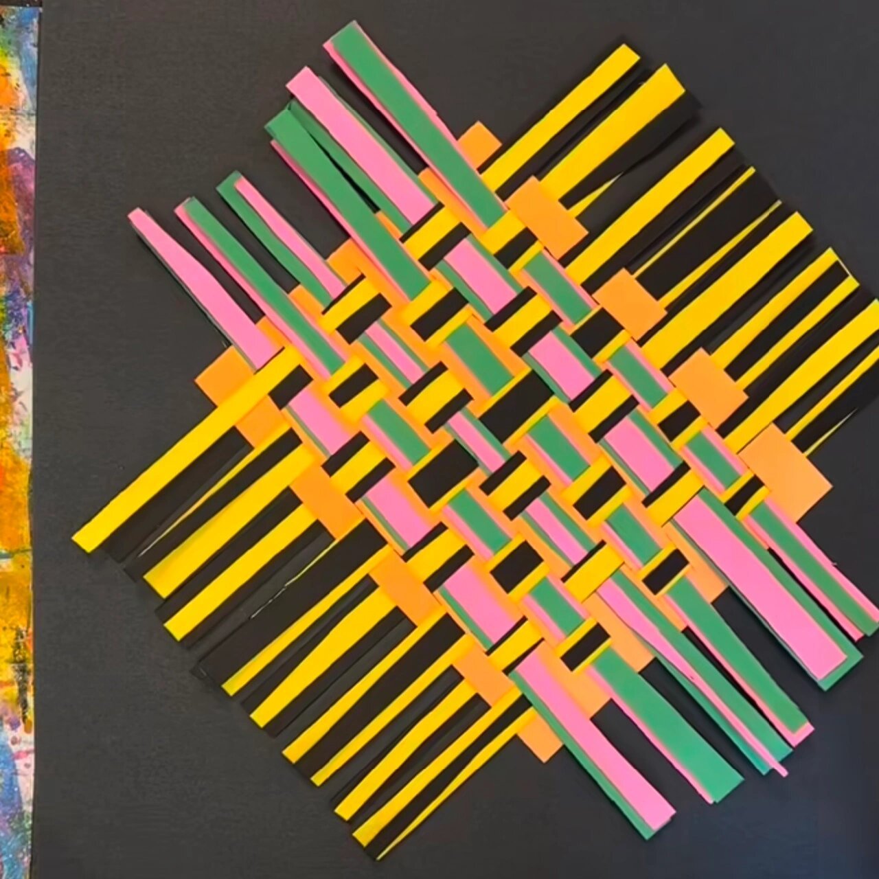 四叠儿童卡纸编织教程|超简单 一看就会6015