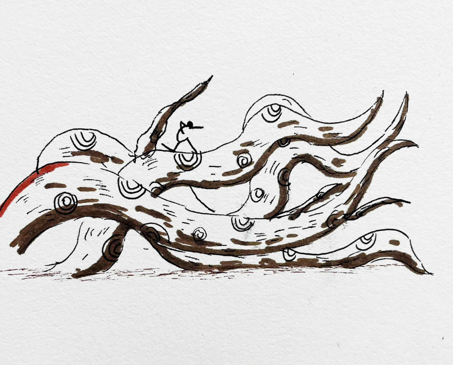 火柴人木元素技能绘画