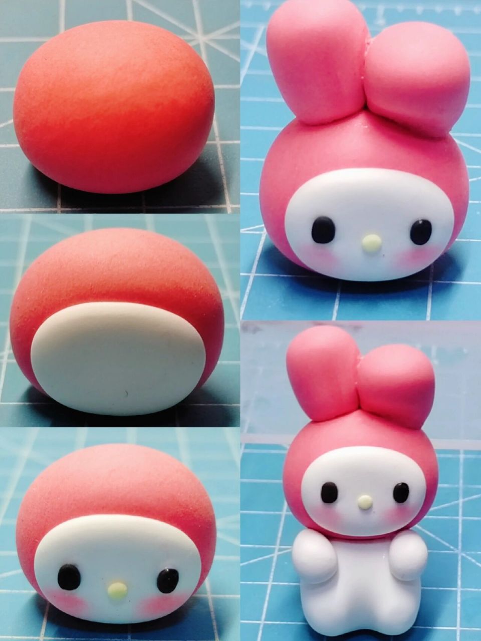 红色美乐蒂91草莓蛋糕90～(粘土教程) 红色的美乐蒂好适合过年