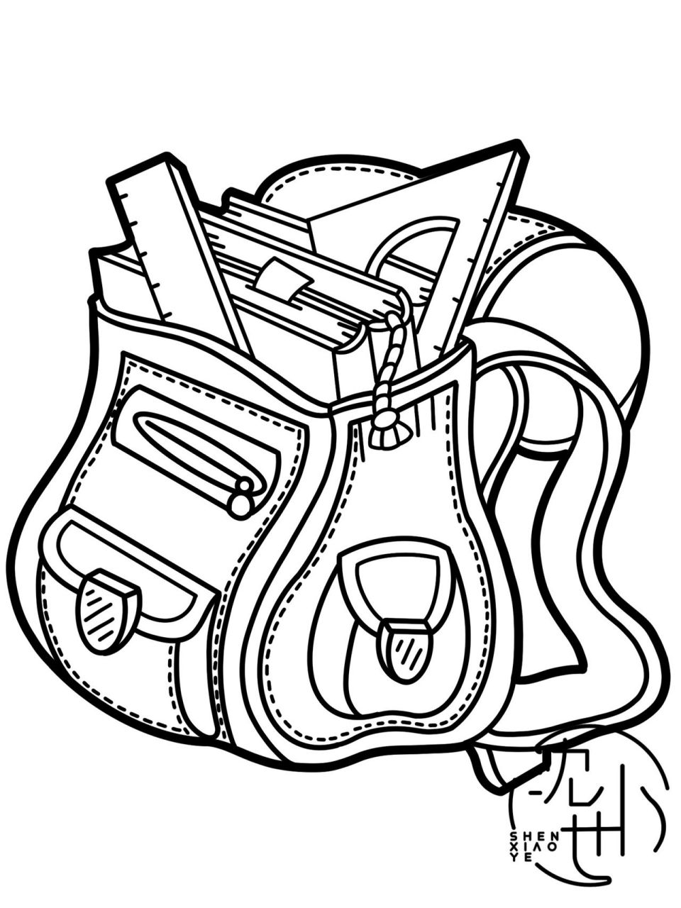 开学季素材——小书包系列(可打印)