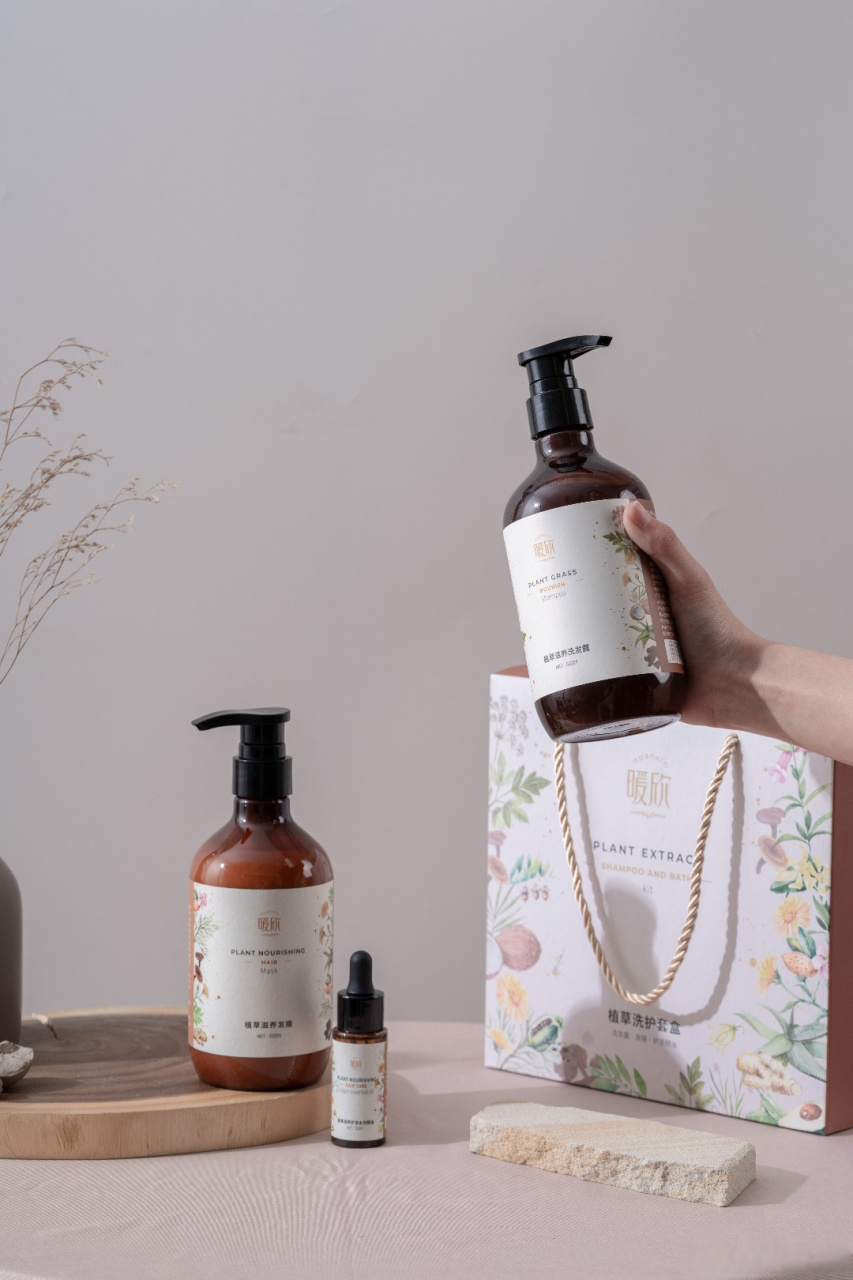 60#董欣护肤纯天然##暖欣洗发水# 暖欣中药无硅油洗发水06139