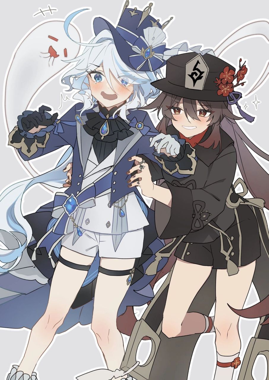 芙芙抱着真的好小一只,水神和胡桃漫画~ wi:tk_n_gm