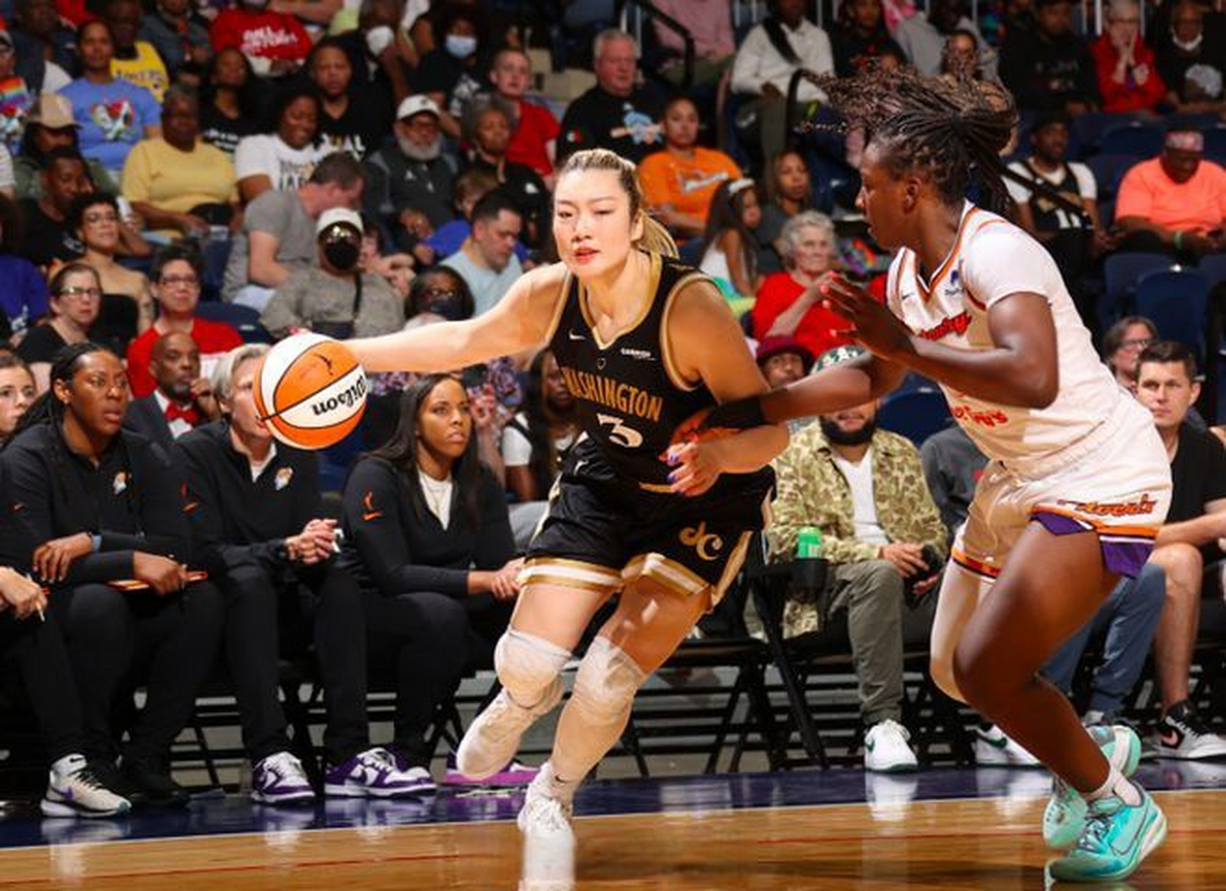 李梦wnba首发14分##李梦14分新高#李梦迎来了wnba生涯最强一战,她狂