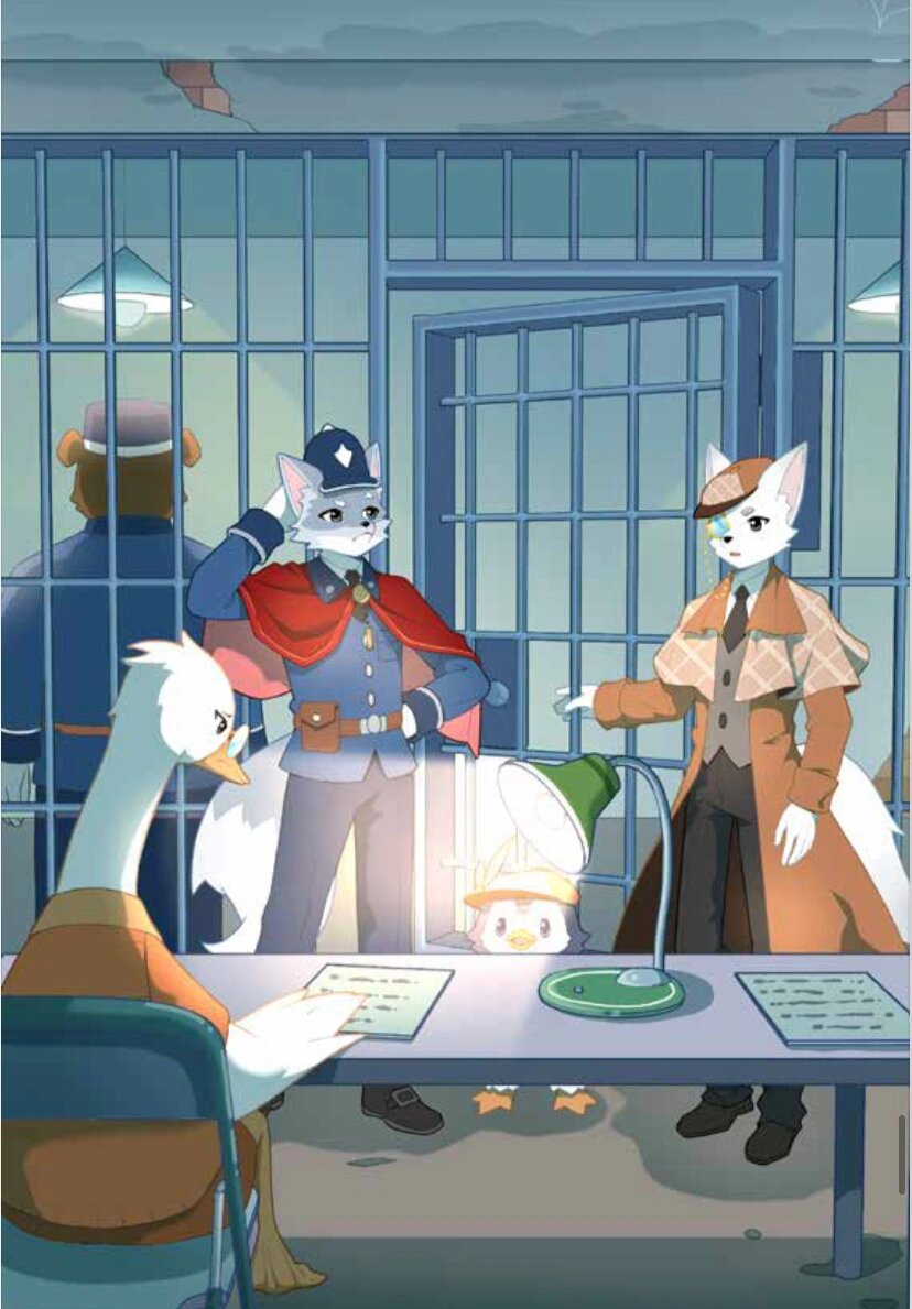 挠头赫恩和举手迈克狐 《神探迈克狐•獠牙危机篇》插图分享,本汪汪