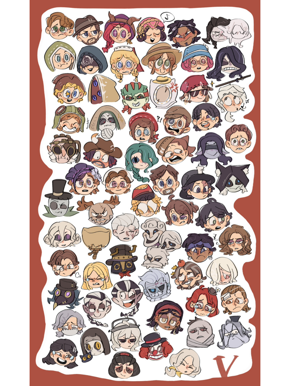 第五人格全角色脑壳～ 你第一眼看到的ta是?