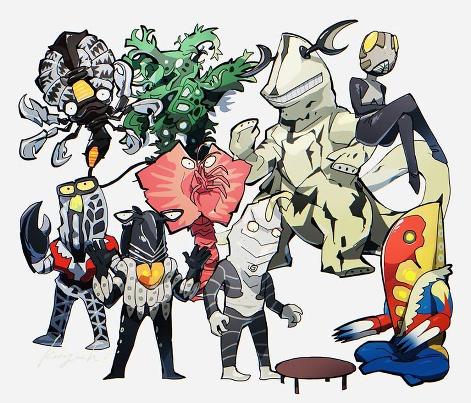 奥特曼q版可爱大怪兽合集~ 02 02 02 广州今天太冷了 看看哪只