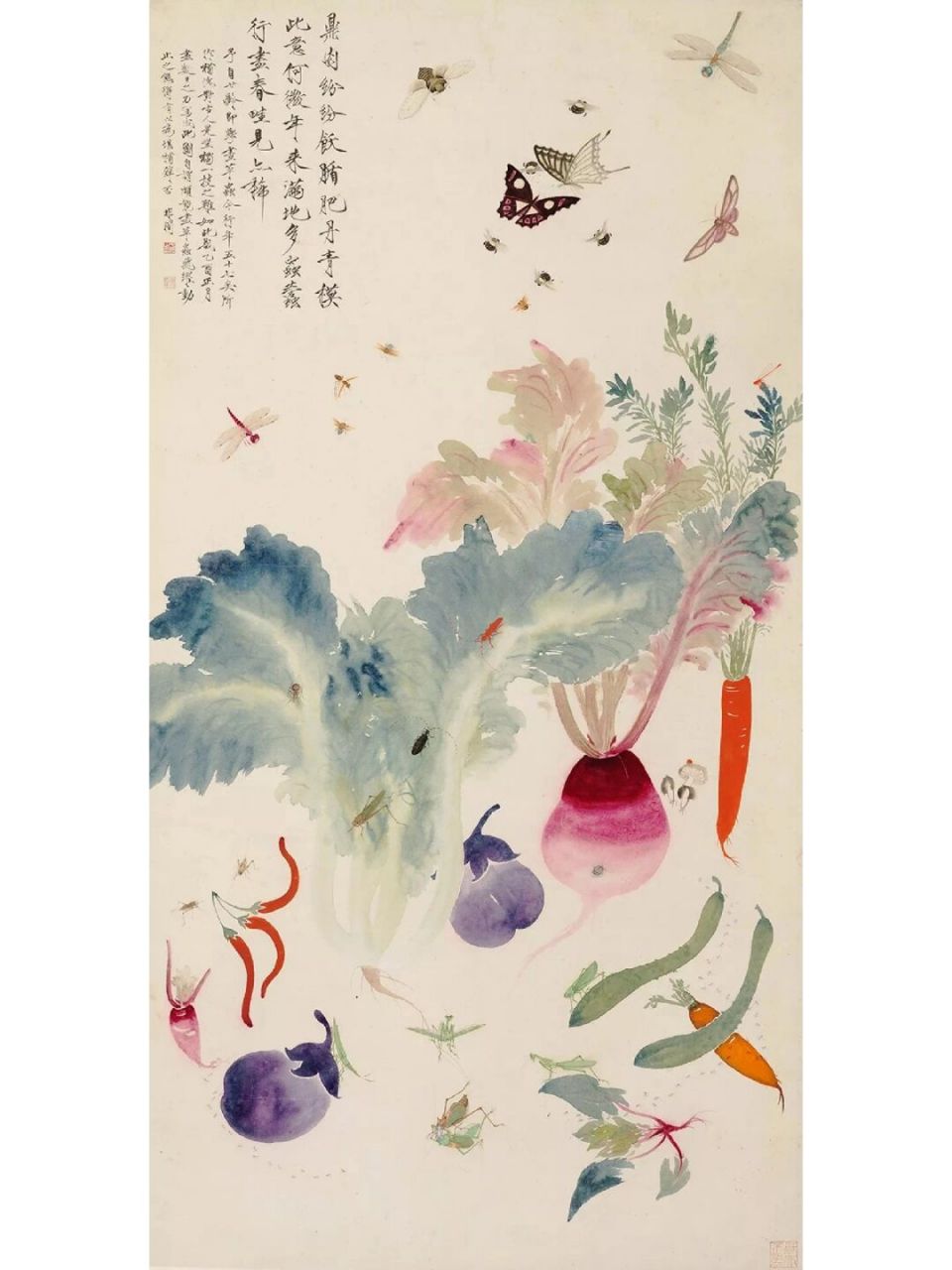 【于非闇 花鸟画蔬菜水果草虫白菜】 【于非闇 花鸟画蔬菜水果草虫