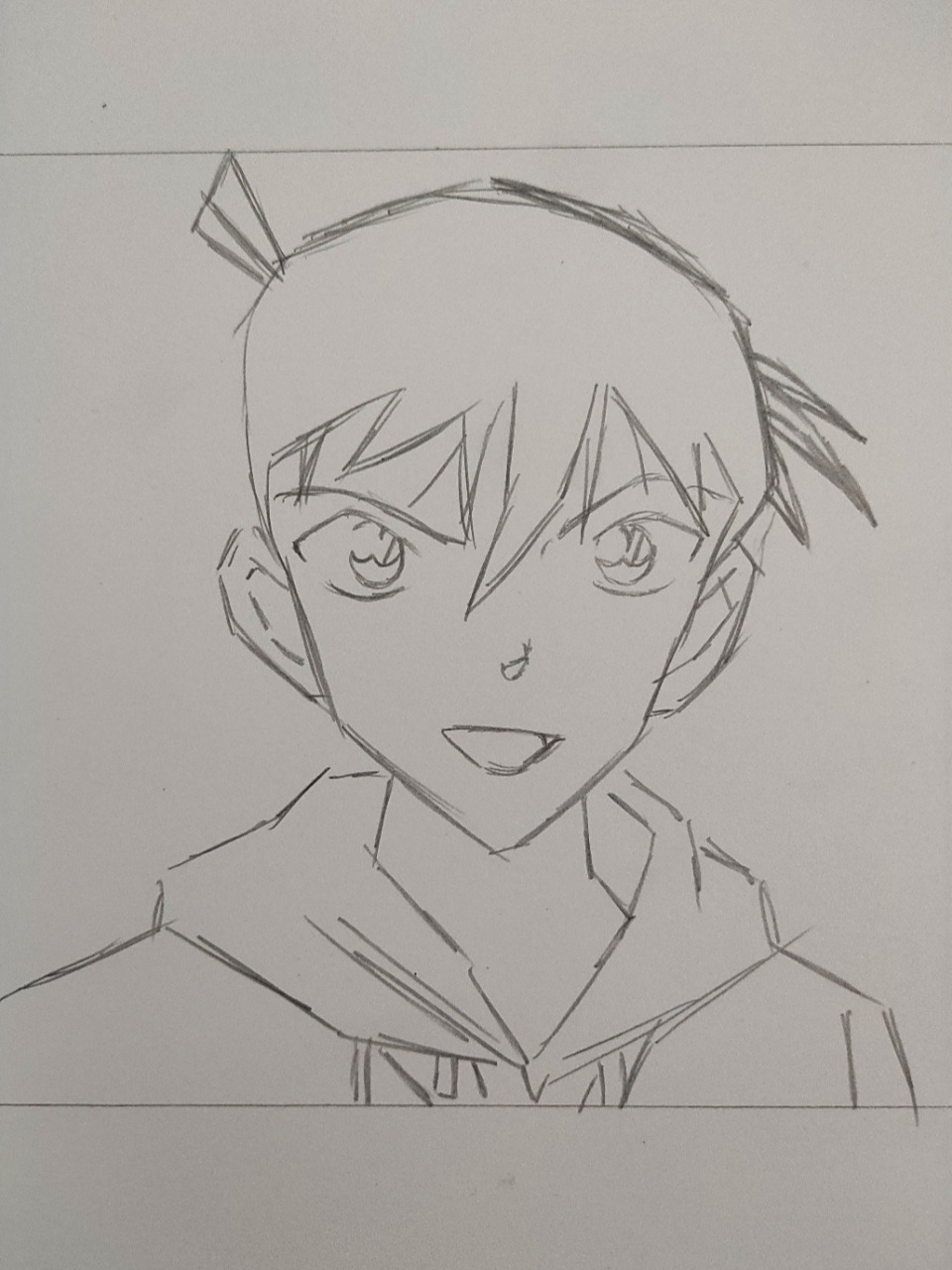 画一个新一 [偷笑] #名侦探柯南