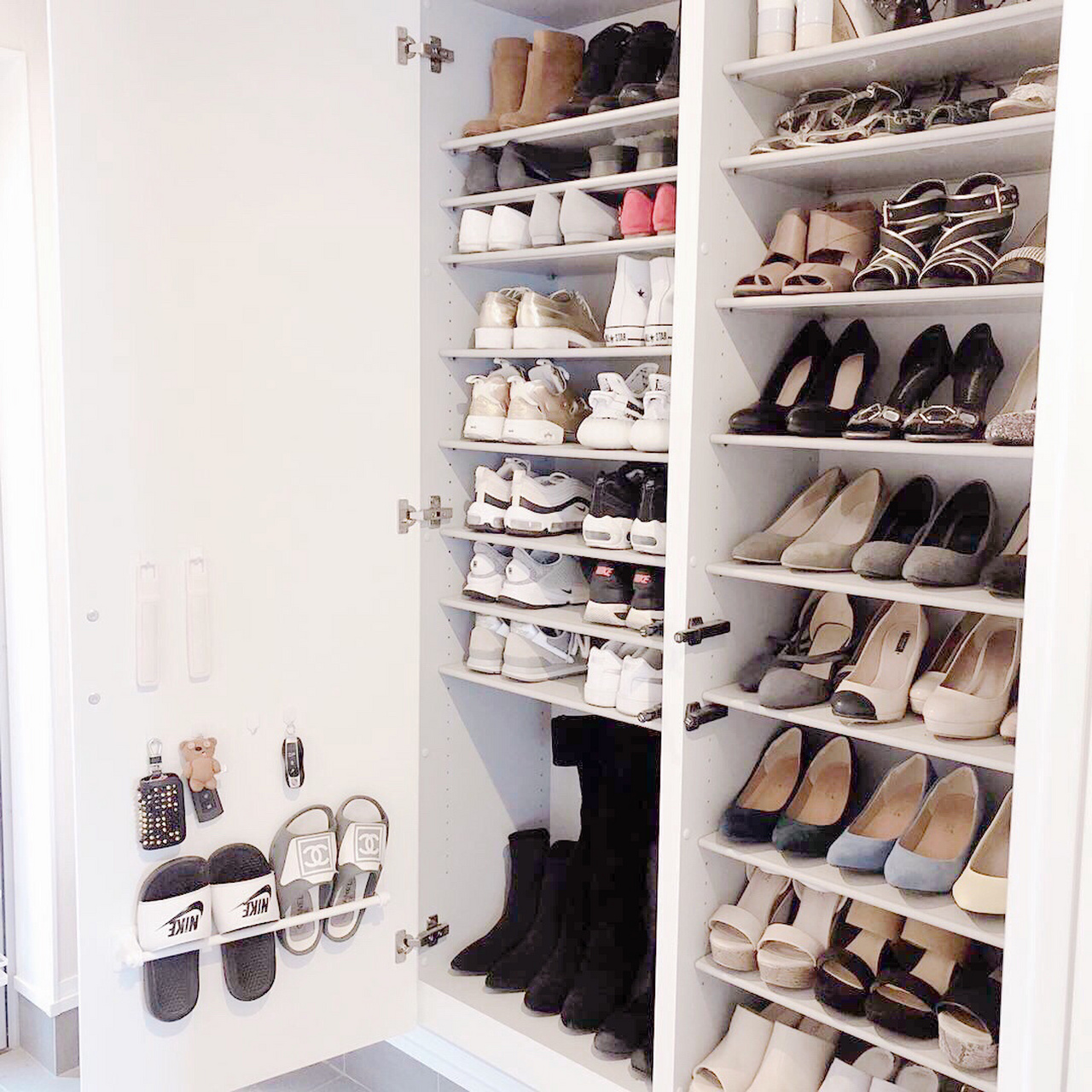 鞋柜好不好用,看内部布局分区,收纳技巧get73 家里要多一些收纳空间