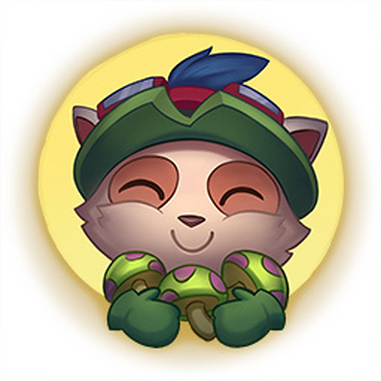 英雄联盟彼岸灵花皮肤#【测试服新增表情】提莫来送蘑菇啦96#英雄