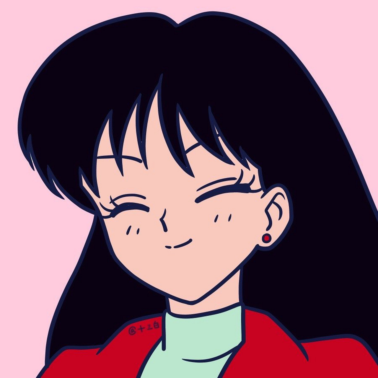 美少女战士 五人闺蜜头像漫画同人女生插画 女生闺蜜头像 十三白插画