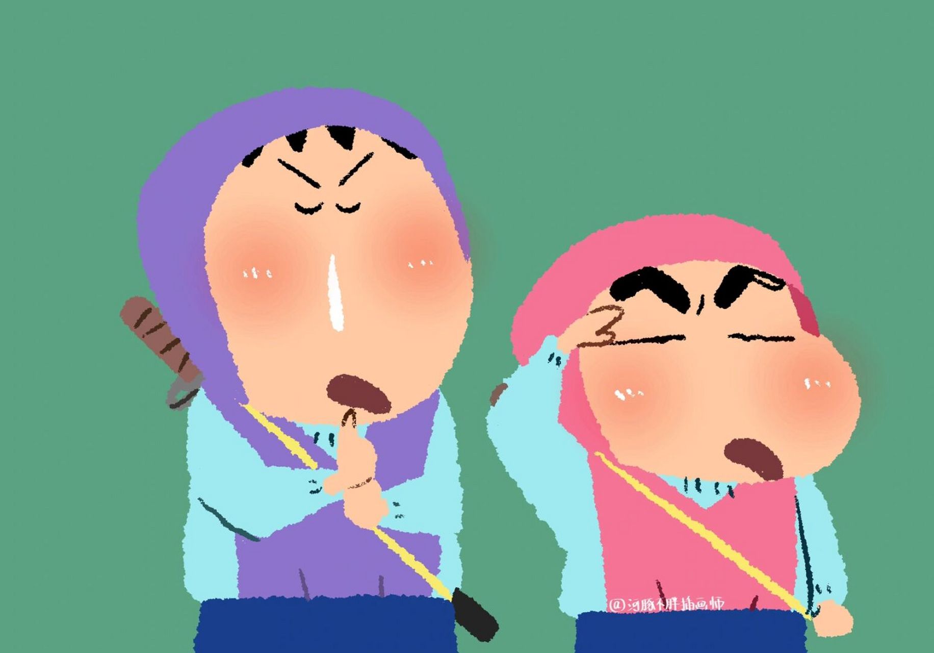 蜡笔小新ipad壁纸 今天实在是太热拉!想跟小新一样抱住大西瓜!![抓狂]