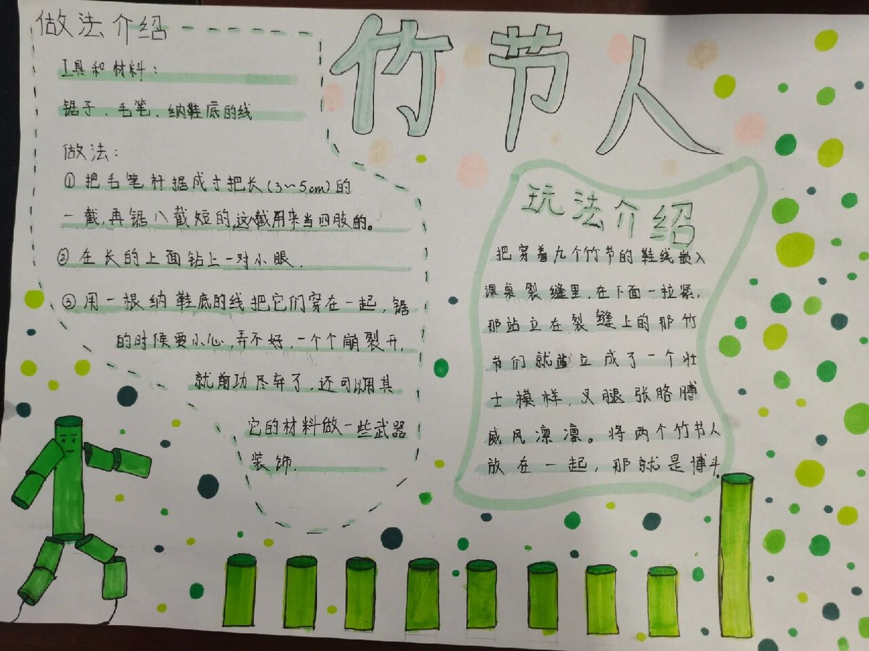 竹节人思维导图  导图