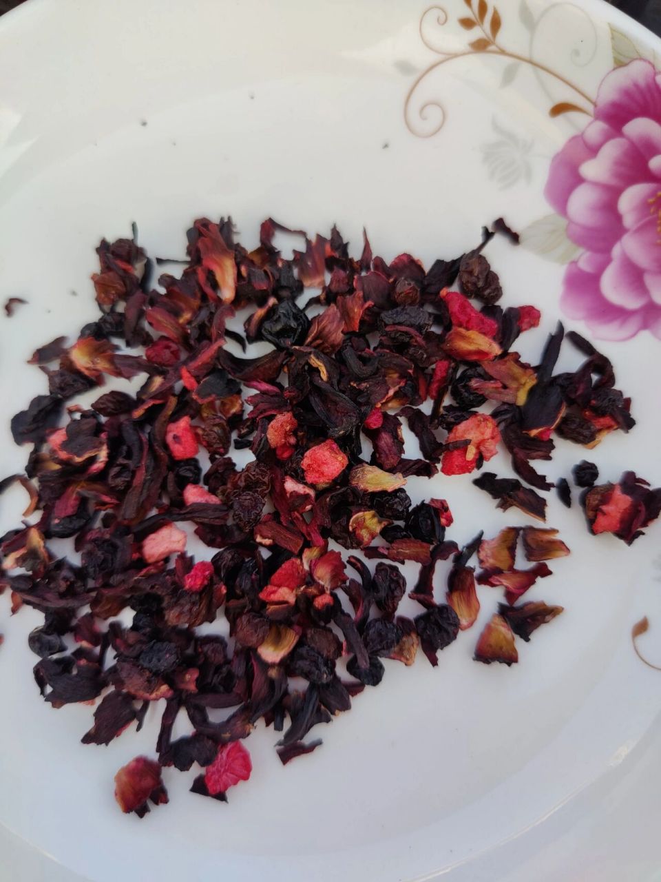 朗姆覆盆子花果茶,祛湿补气血美容茶 酸酸甜甜,由洛神花,覆盆子干